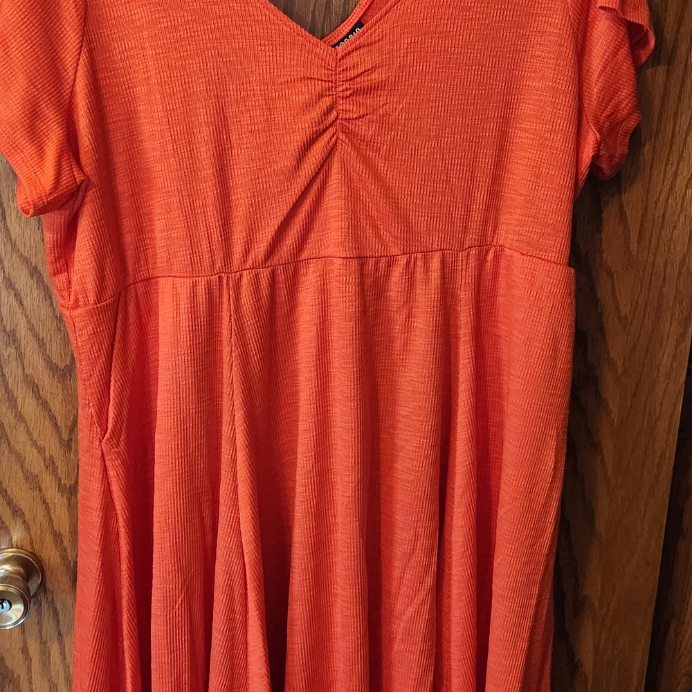 Torrid Bold Red Gathered Top